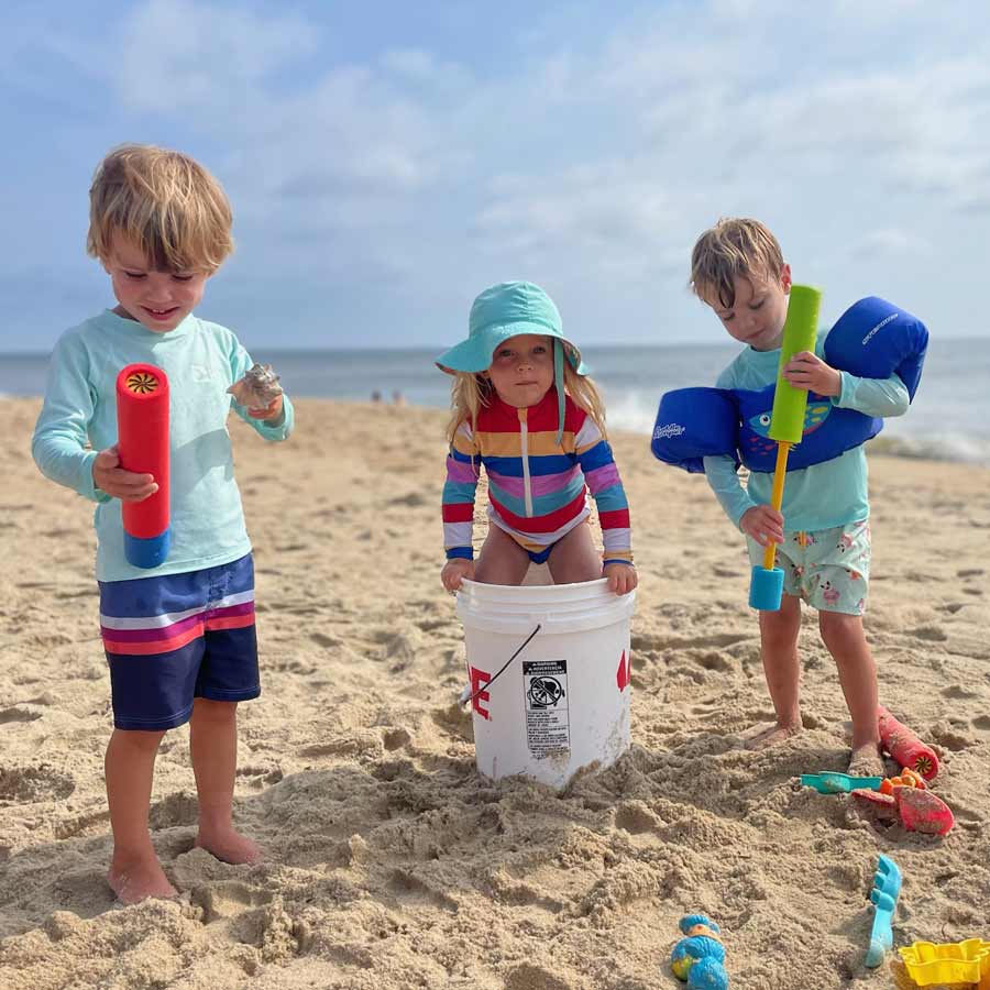 bucket-kids Kids enjoying the beach on the OBX